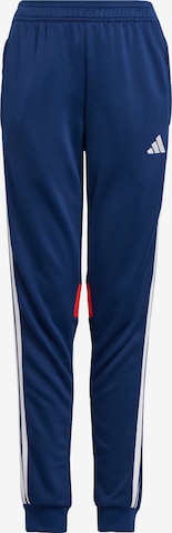 ADIDAS PERFORMANCE - Tapered Pantalón deportivo 'Tiro 25 Essentials' en azul: frente