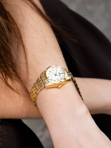 Montre à affichage analogique 'Lotus - Watch Freedom - Quartz watch movement - Watch case width: 26 mm' Lotus en blanc : devant