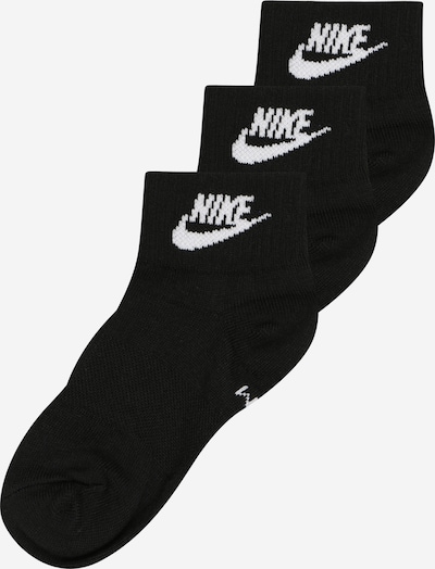 Șosete Nike Sportswear pe negru / alb, Vizualizare produs