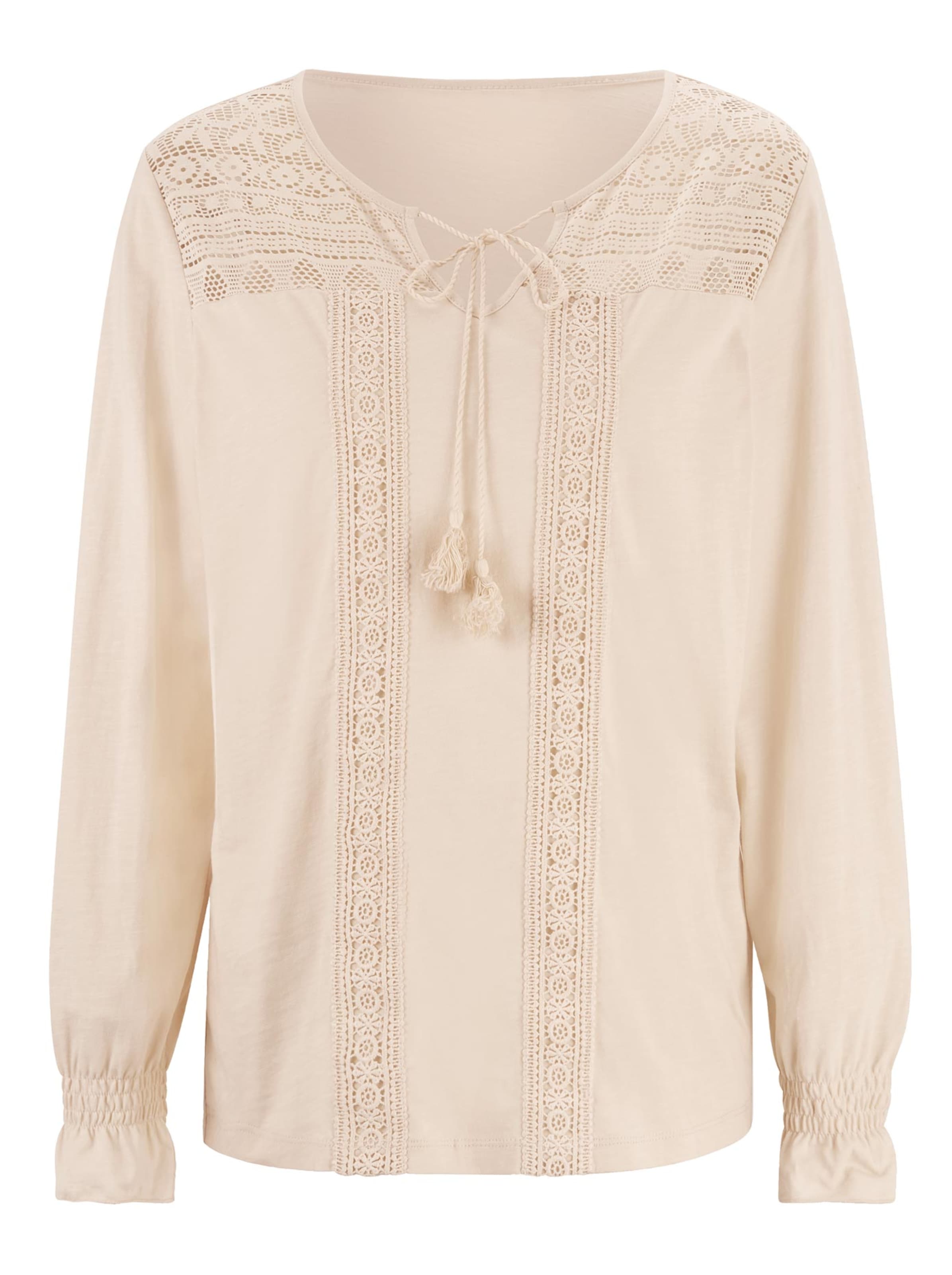 Maglietta di heine in beige: frontale