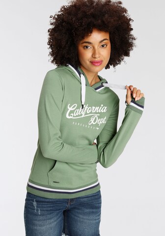 KangaROOS Athletic Sweatshirt in Green: front