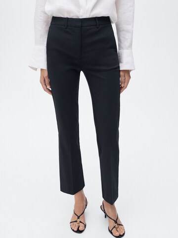 MANGO Regular Trousers with creases 'NEWCOLA' in Blue: front