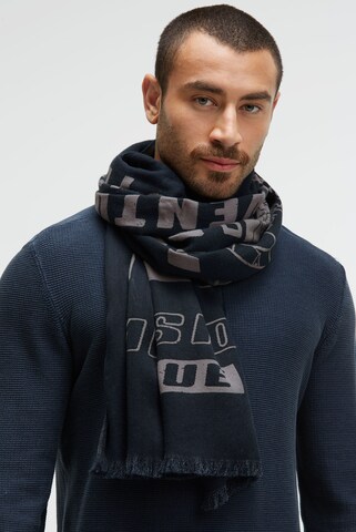 CAMP DAVID Scarf in Blue: front