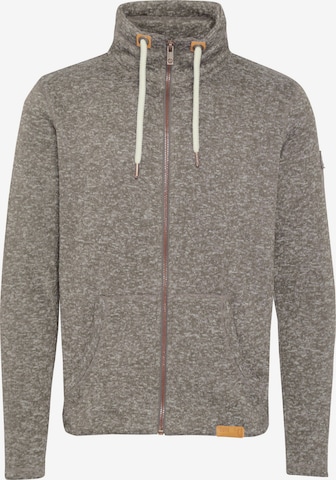 !Solid Fleece Jacket 'Luki' in Grey: front