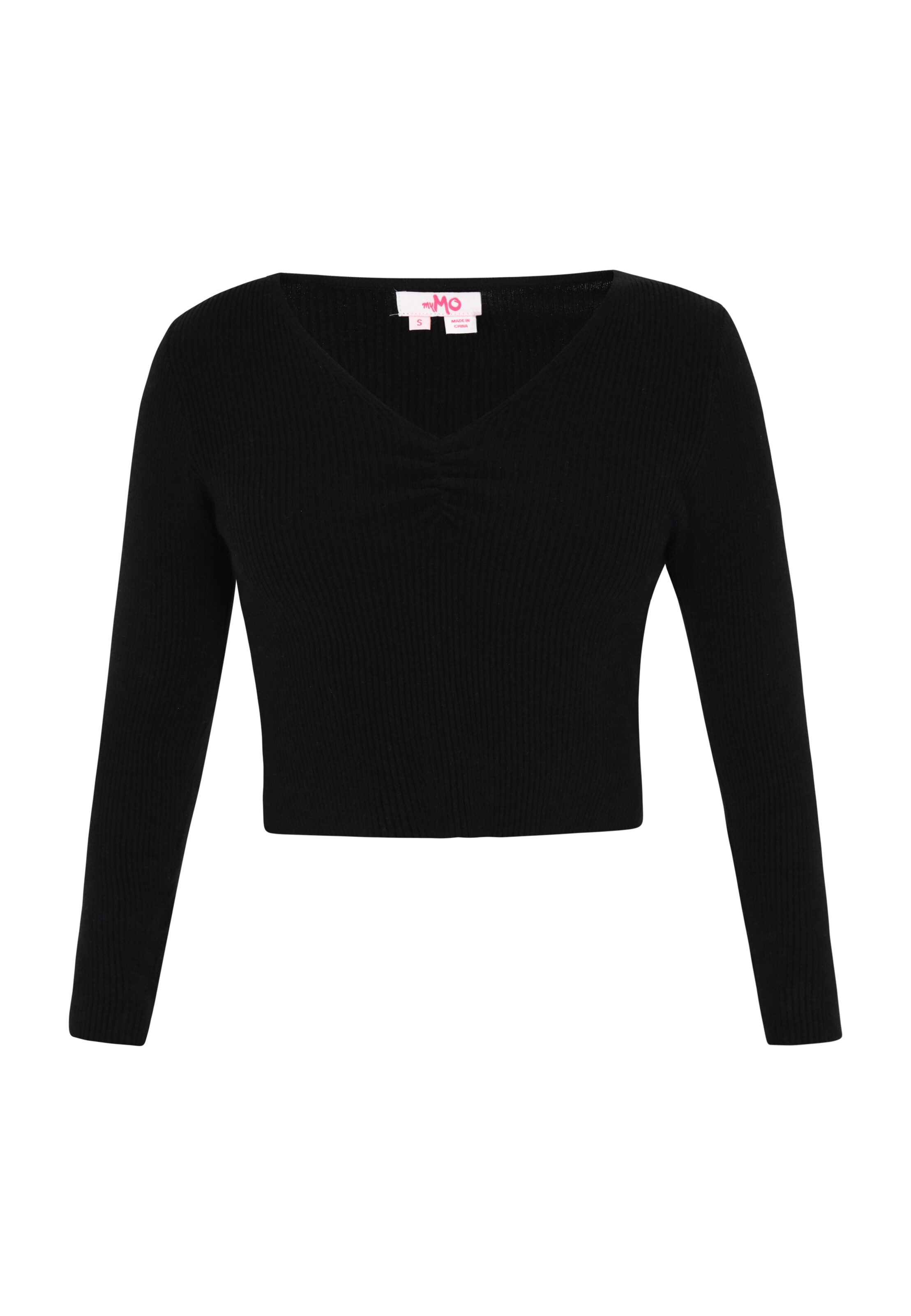 MYMO Sweater 'Comfy' in Black: front