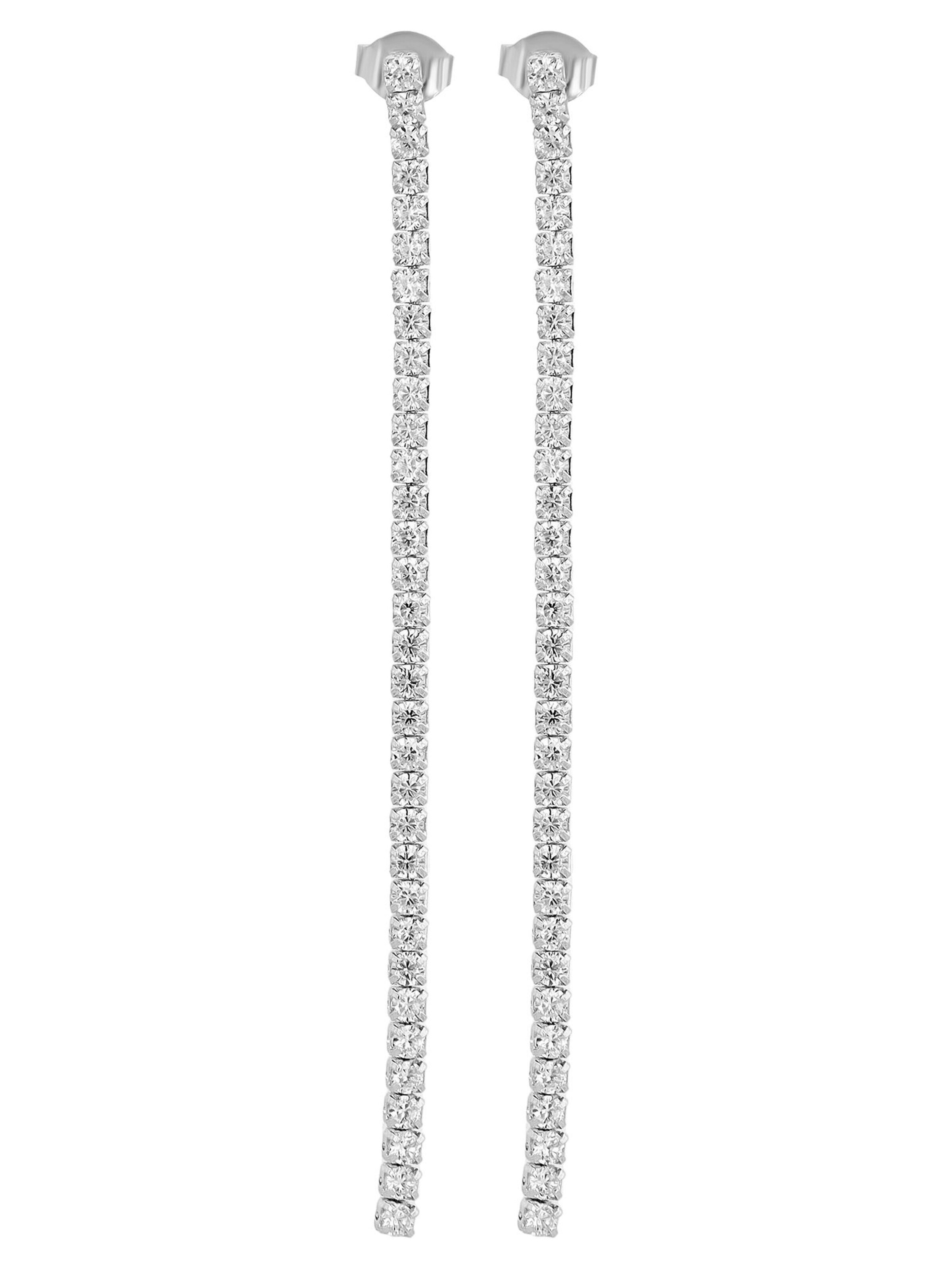 Akzent Earrings 'Alwina, 925 Sterlingsilber, langlebig' in Silver: front