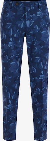 WE Fashion Slim fit Pleated Pants in Blue: front