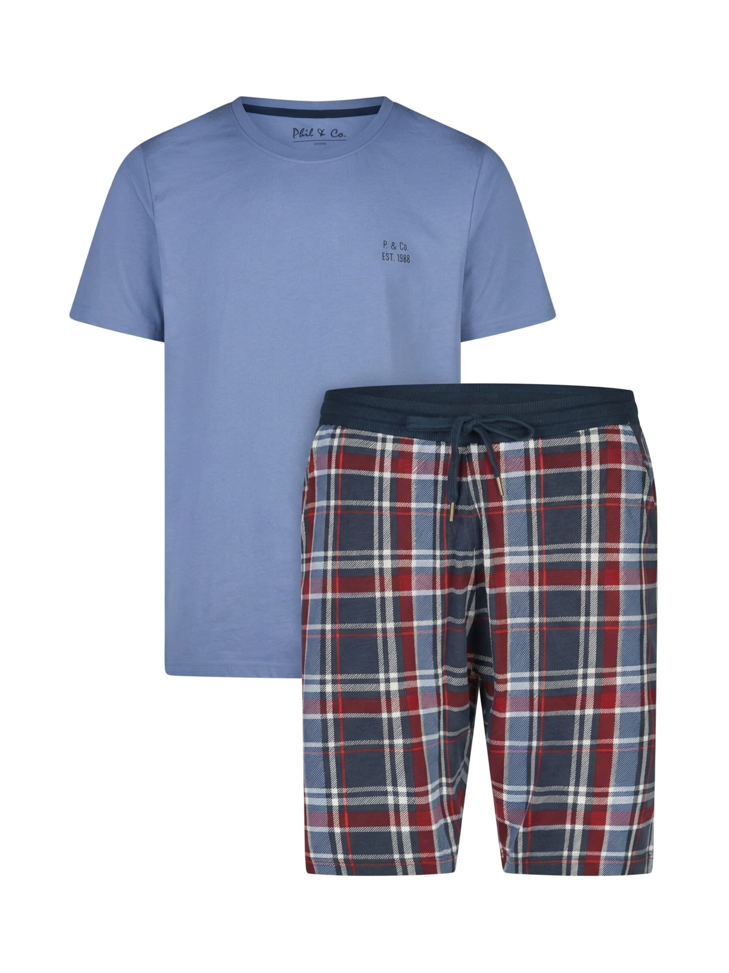 Phil & Co. Berlin Short Pajamas in M in Blue, Item view