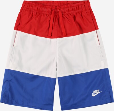 Pantaloni Nike Sportswear pe albastru regal / roși aprins / alb, Vizualizare produs