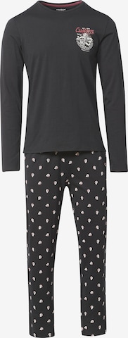 KOROSHI Pajamas long in Black: front