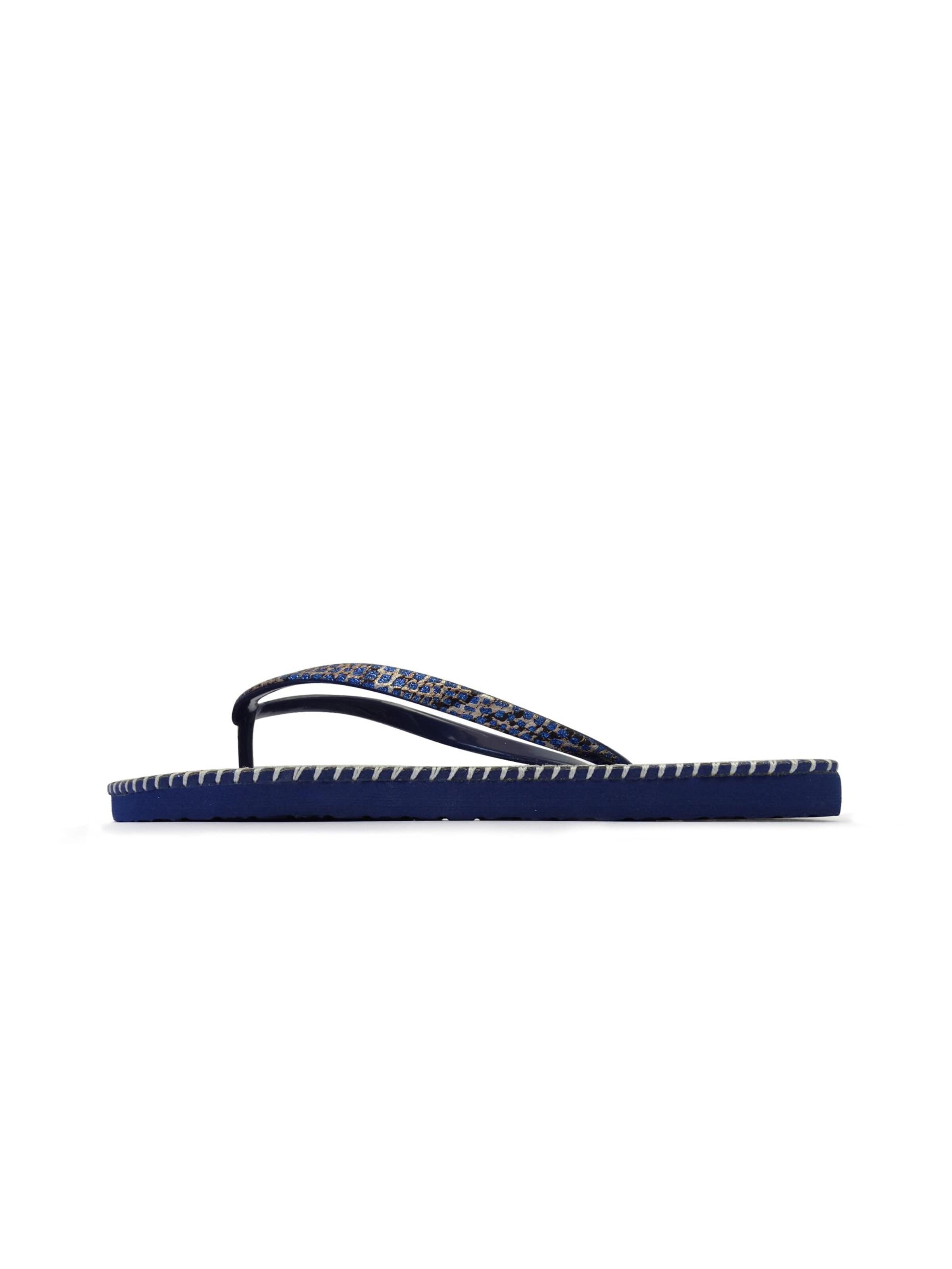 Brasileras Strand-/badschoen 'Hip Leo' in Blauw: voorkant