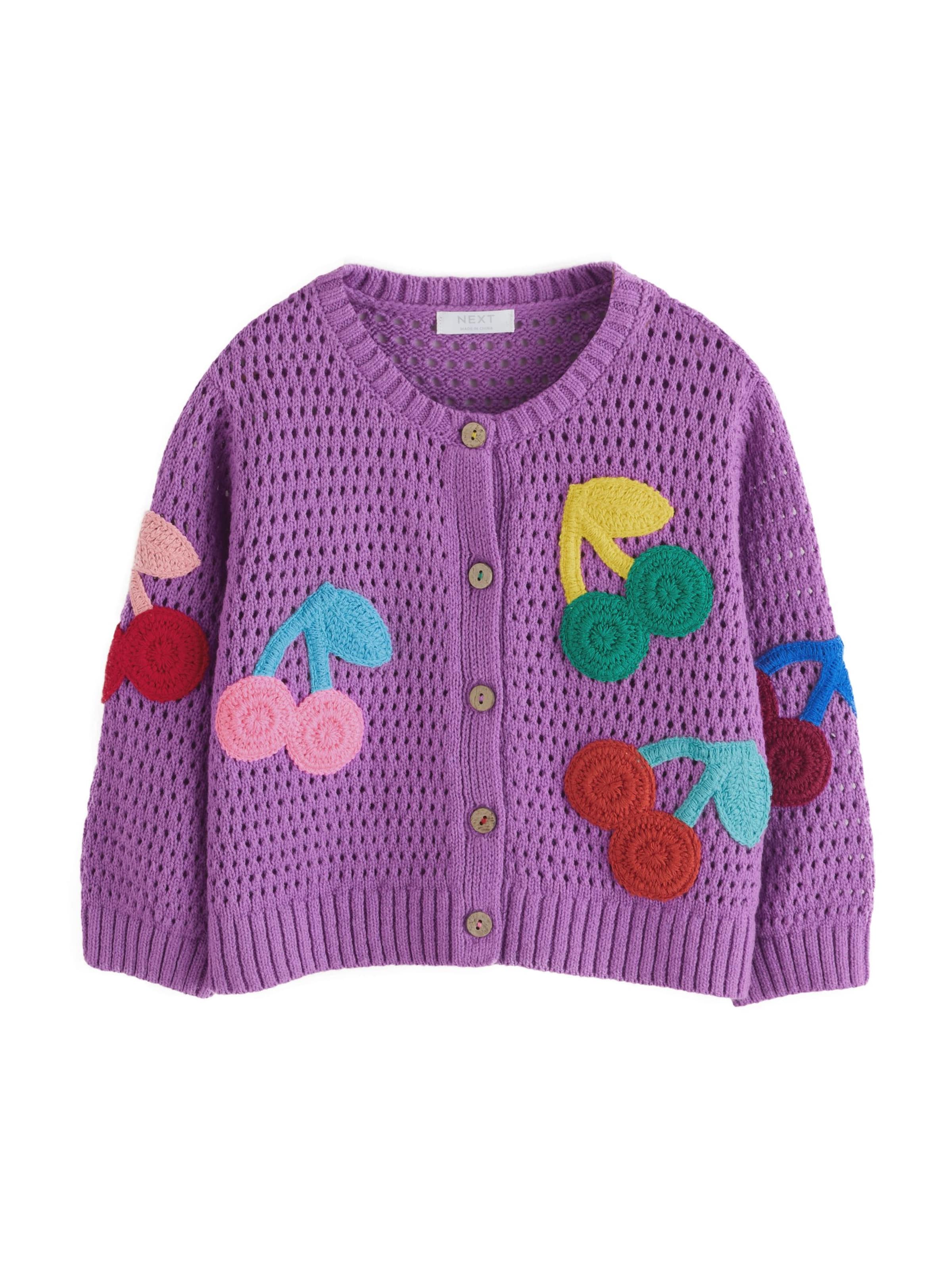 Cardigan Next en violet : devant