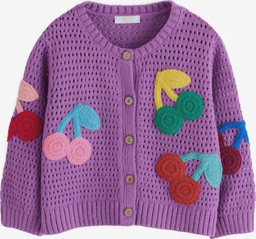 Next Neuletakki värissä lila: etupuoli