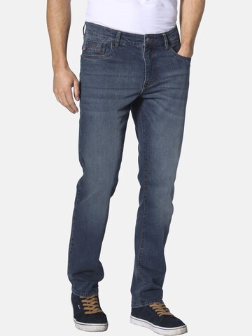 Jan Vanderstorm Loosefit Jeans 'Ulfthor' in Blauw: voorkant