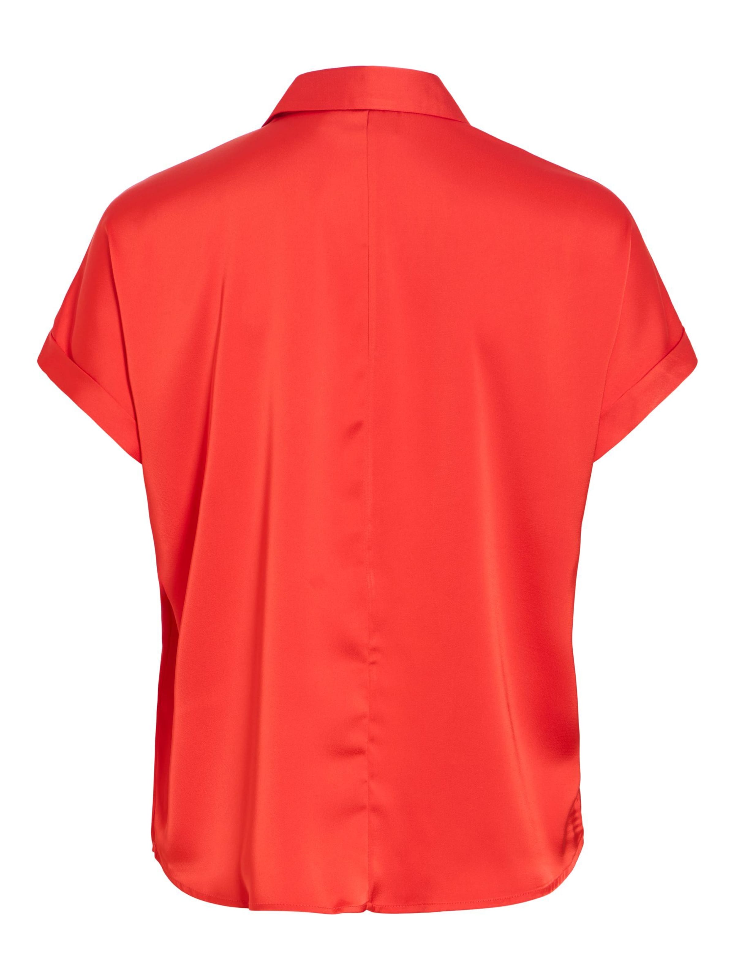 Chemisier 'VIEnna Ravenna' VILA en rouge