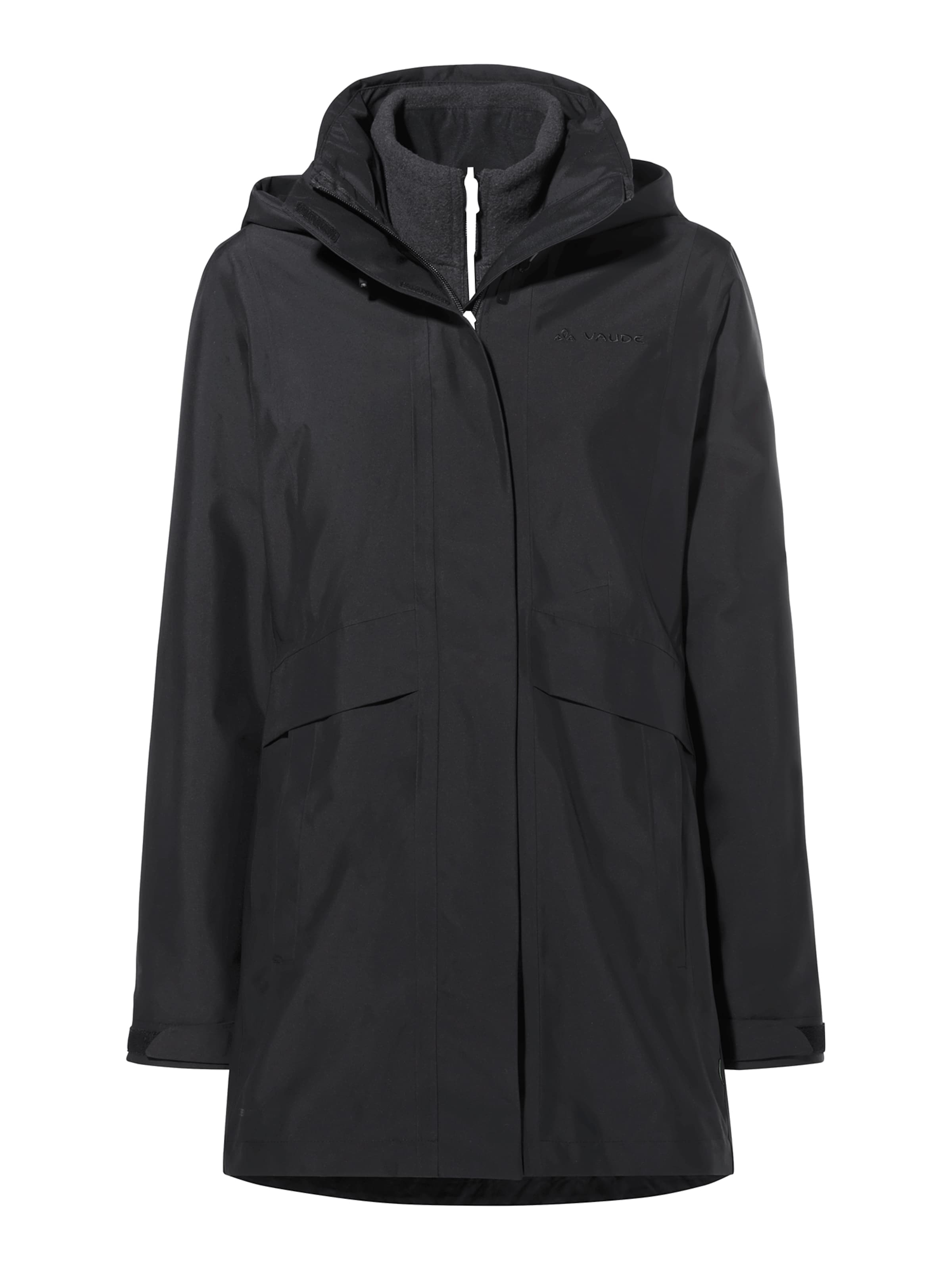 VAUDE Outdoorjacke 'Idris IV' in Schwarz: Vorderseite