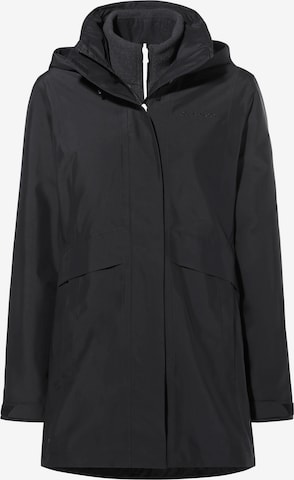 VAUDE Outdoorjas 'Idris IV' in Zwart: voorkant