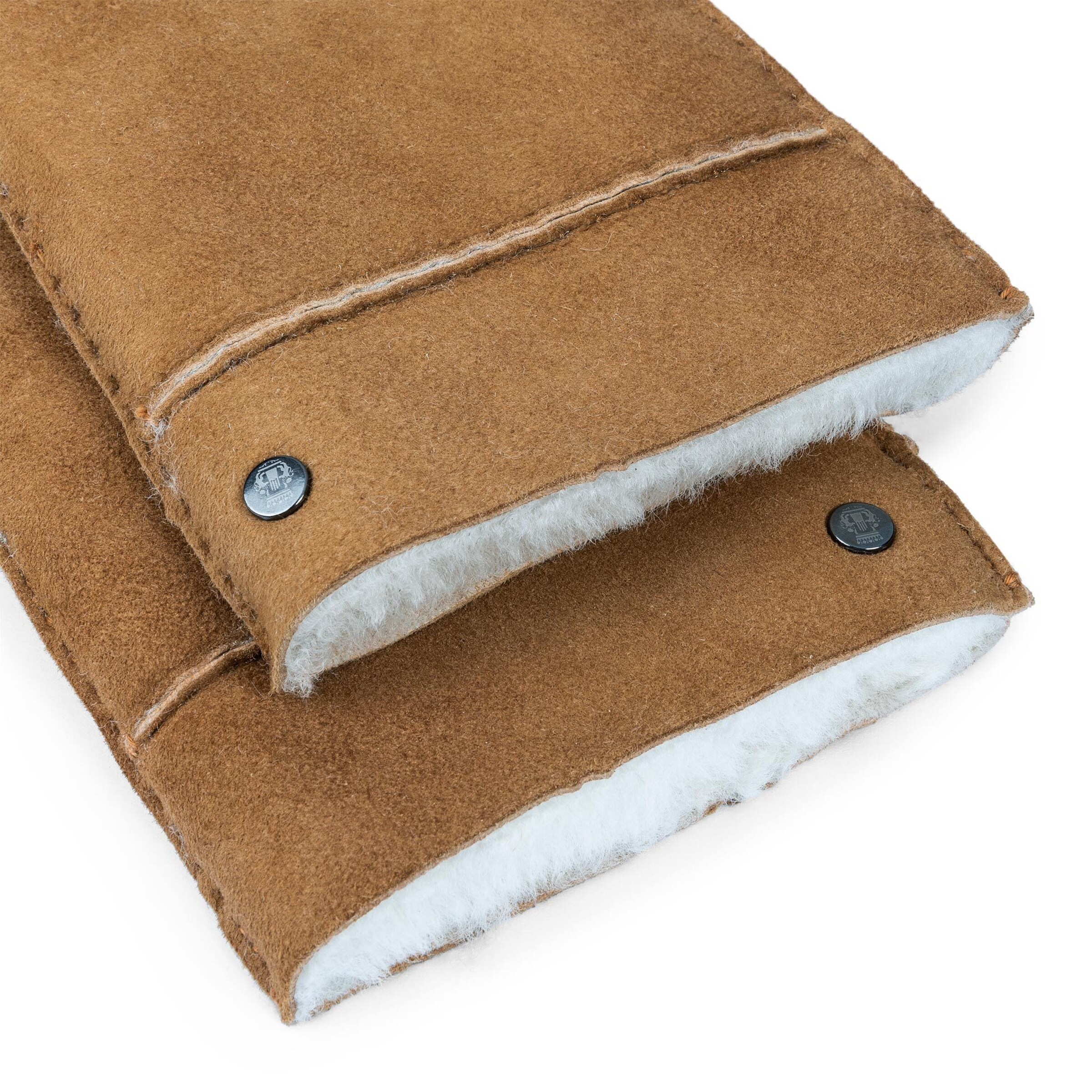 Roeckl Full finger gloves 'CLASSIC SILK LAMB' in Brown