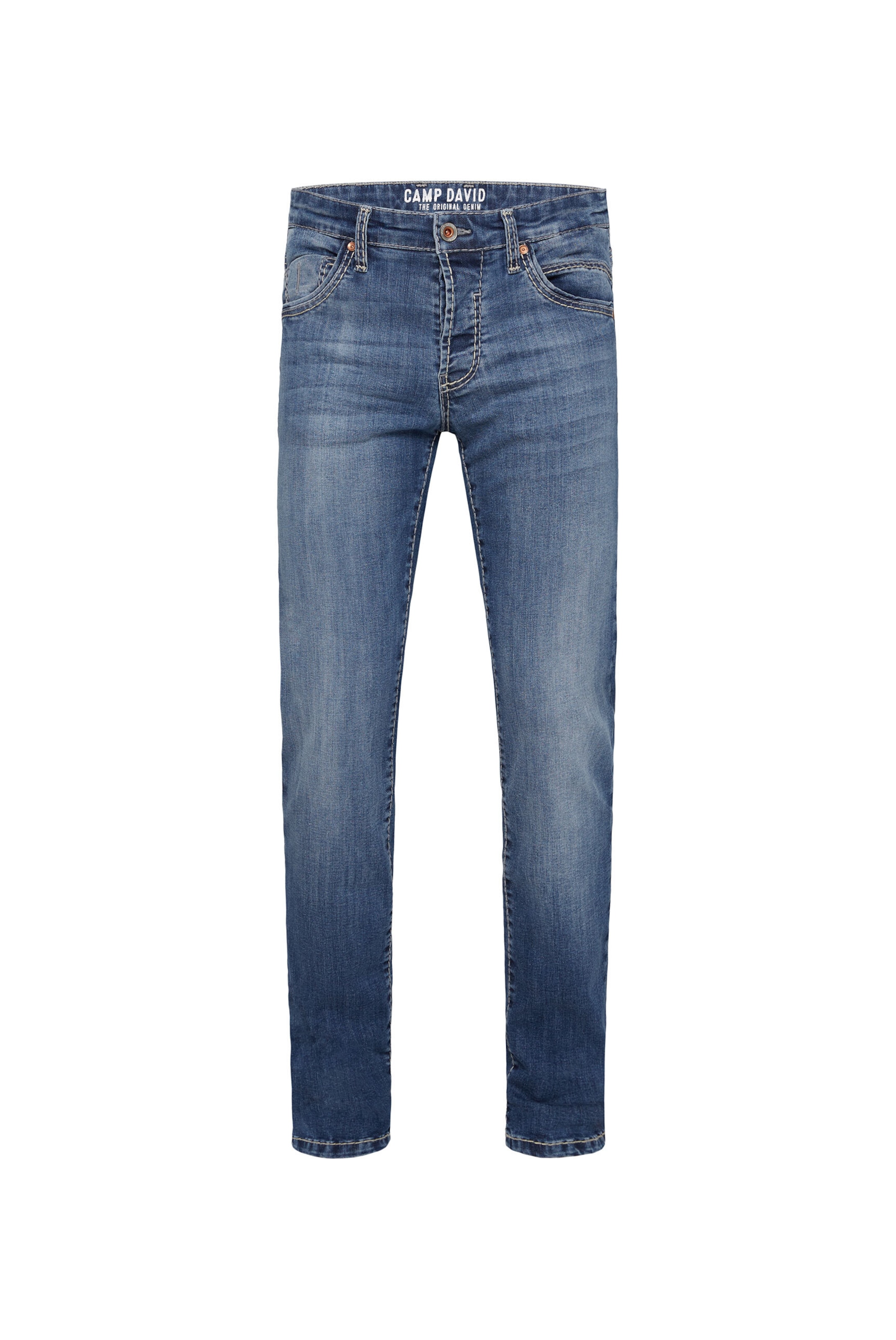 CAMP DAVID Slimfit Jeans 'RO:BI' in Blau: Vorderseite