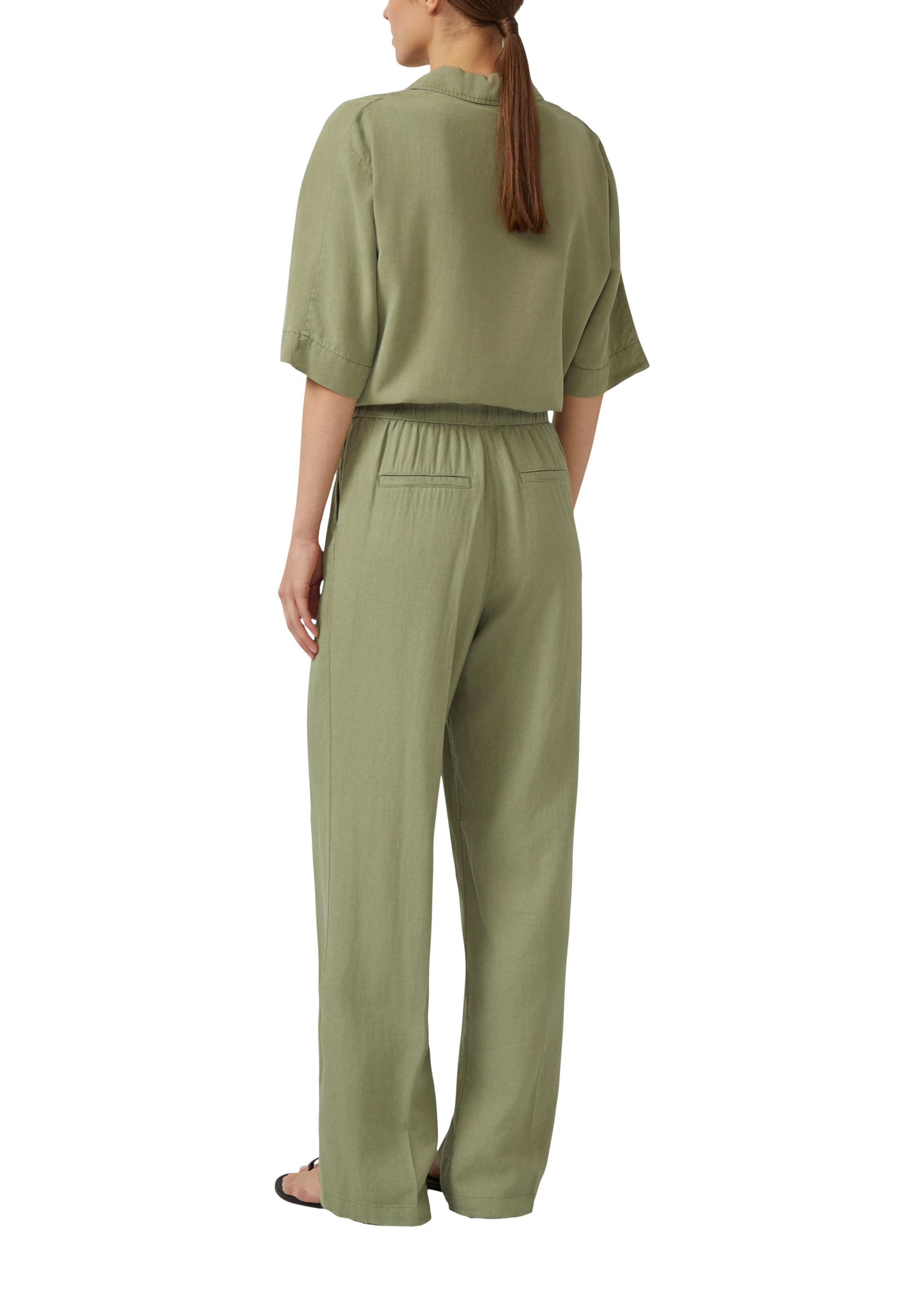 Loosefit Pantalon s.Oliver en vert