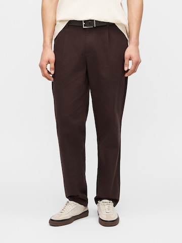 Tapered Pantaloni con pieghe 'ONSLEE' di Only & Sons in marrone: frontale