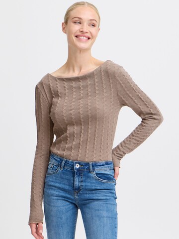 Pullover 'Theana' di b.young in grigio: frontale