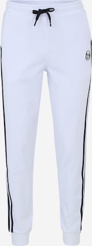 Sergio Tacchini Tapered Sportbroek in Wit: voorkant