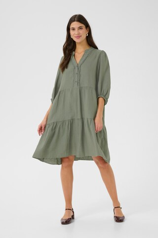 Cream Blousejurk in Groen