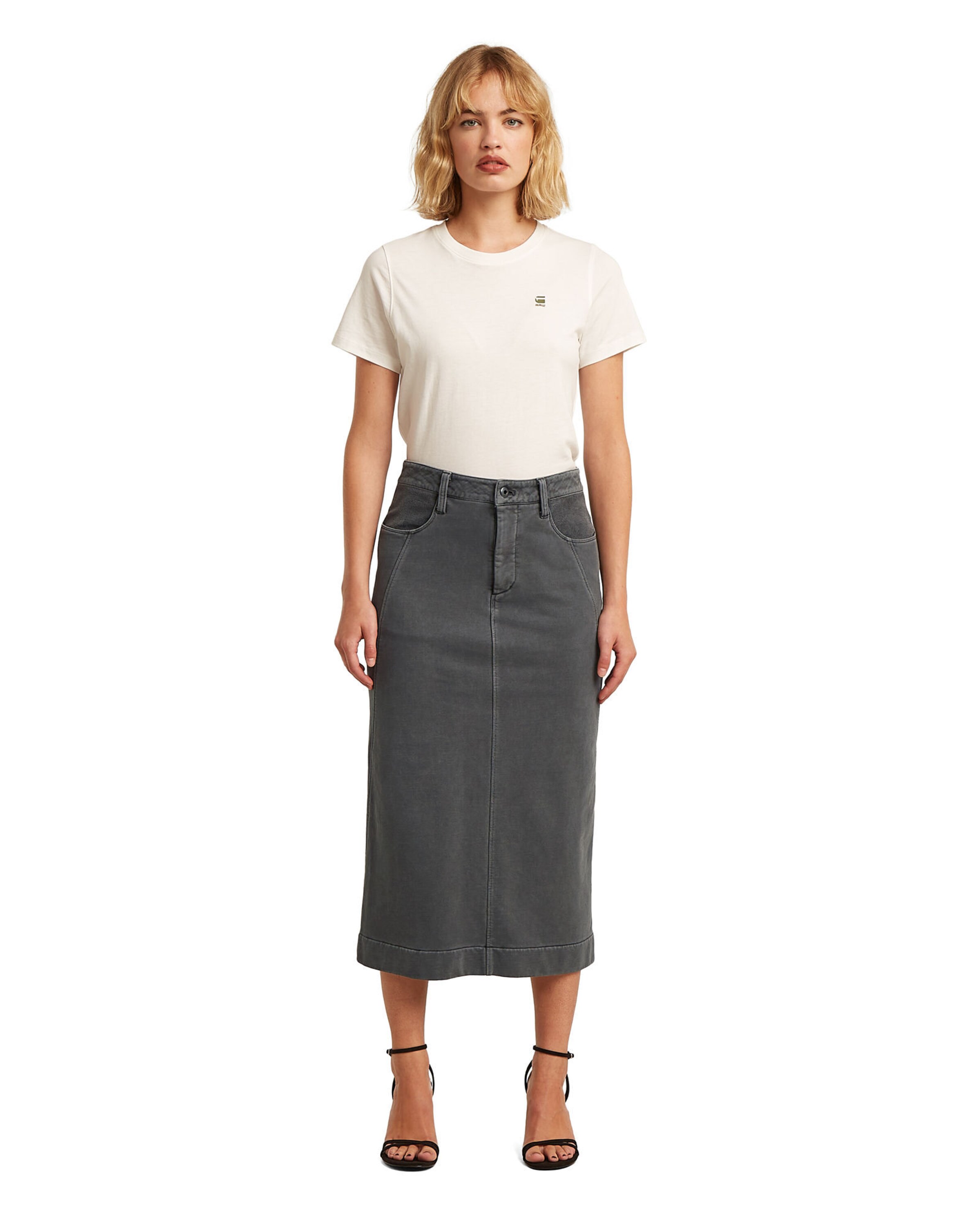 G-STAR Rok 'Washed Midi Sweater ' in Grijs