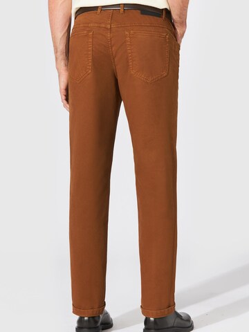 Hiltl Regular Jeans 'Dude - Casual Gabardine'‌ in Braun
