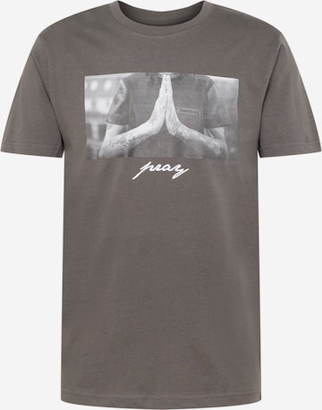 Mister Tee T-Shirt 'Pray' in Grau: predná strana