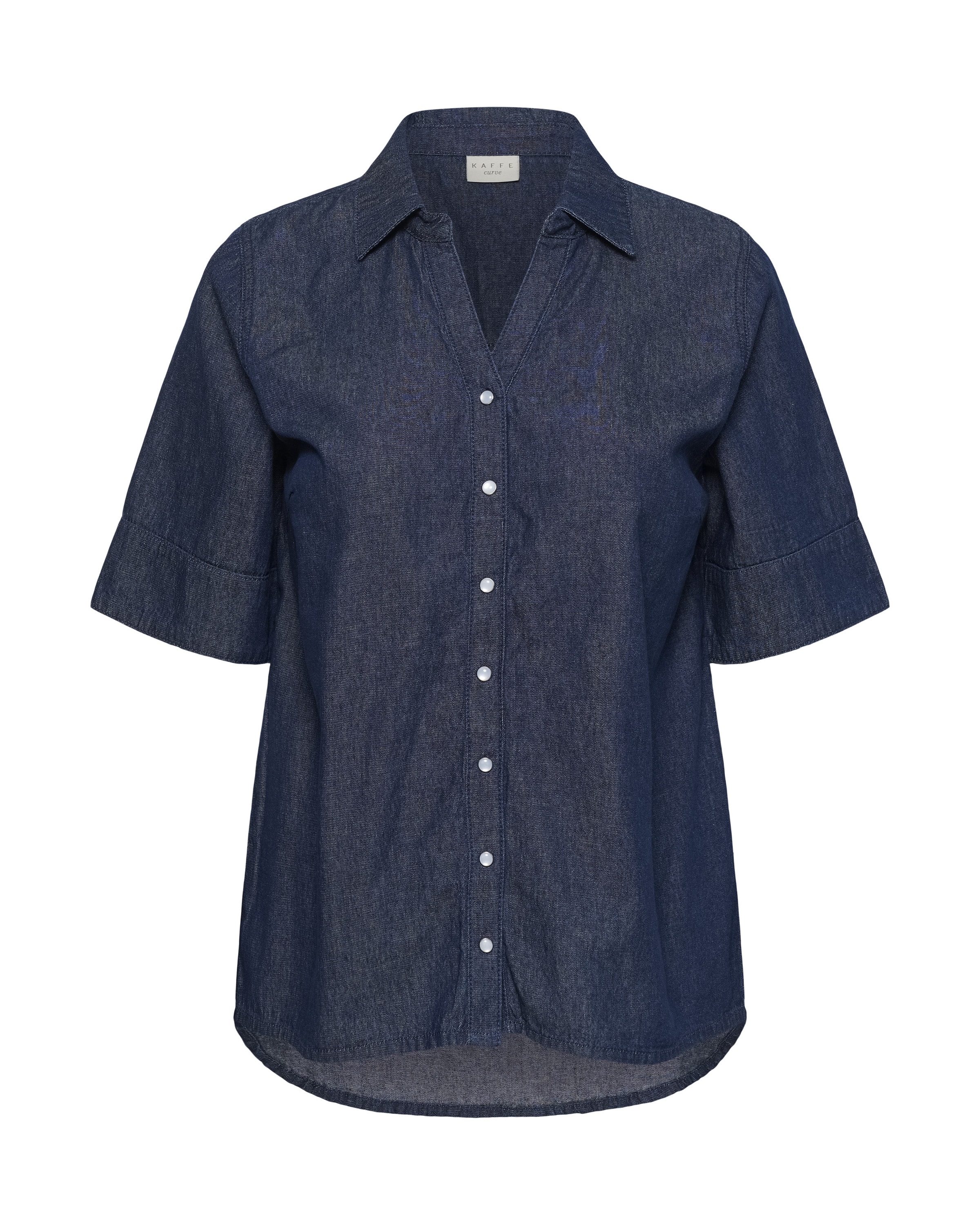 KAFFE CURVE Blouse 'KCJada' in Blue: front