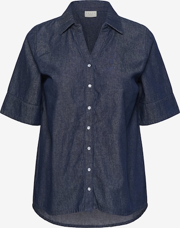 KAFFE CURVE Blouse 'KCJada' in Blauw: voorkant