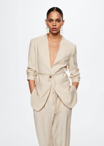 MANGO Blazer 'Peanut' i beige: forside