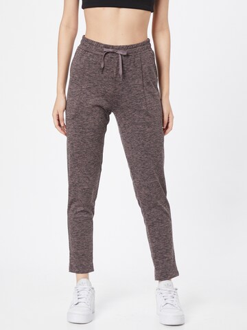 ONLY PLAY Workout Pants 'Nasha' in Brown: front