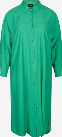 Robe-chemise 'XFAHIT' Zizzi en vert : devant