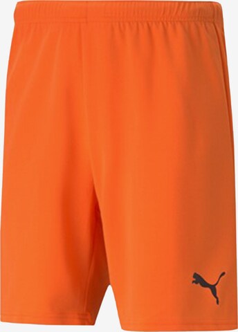 PUMA Workout Pants 'TeamRise' in Orange: front