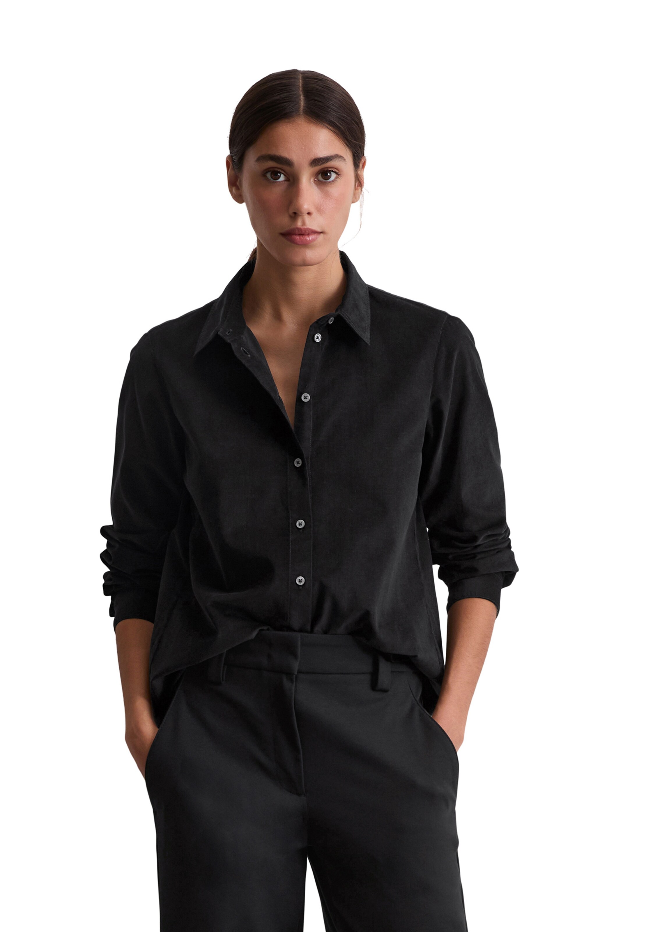 Marc O'Polo Blouse in Zwart: voorkant