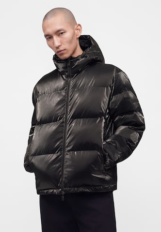EA7 Emporio Armani Φθινοπωρινό και ανοιξιάτικο μπουφάν σε μαύρο