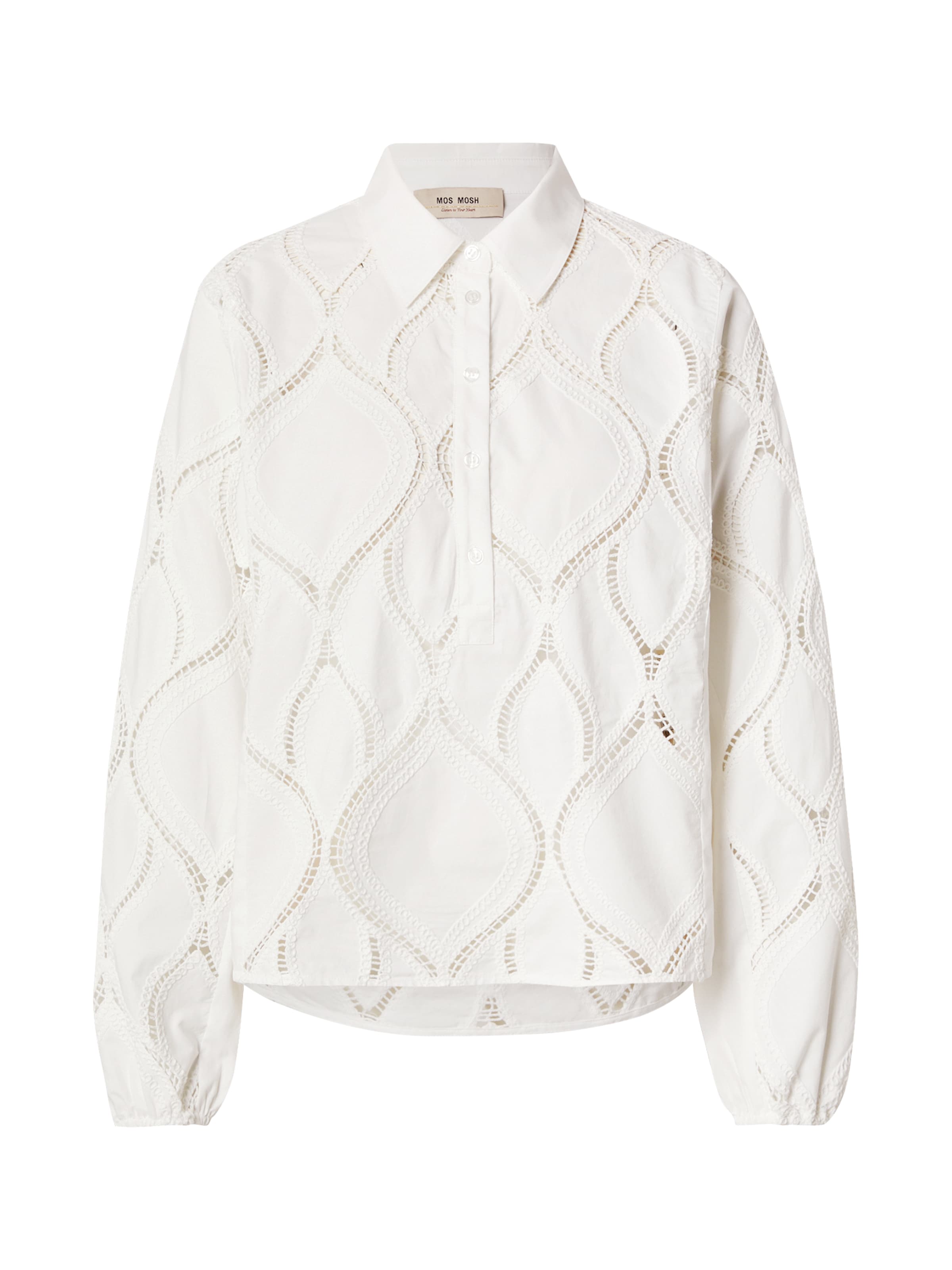 MOS MOSH Bluse 'MMNolin Caminno' in Weiß: Vorderseite