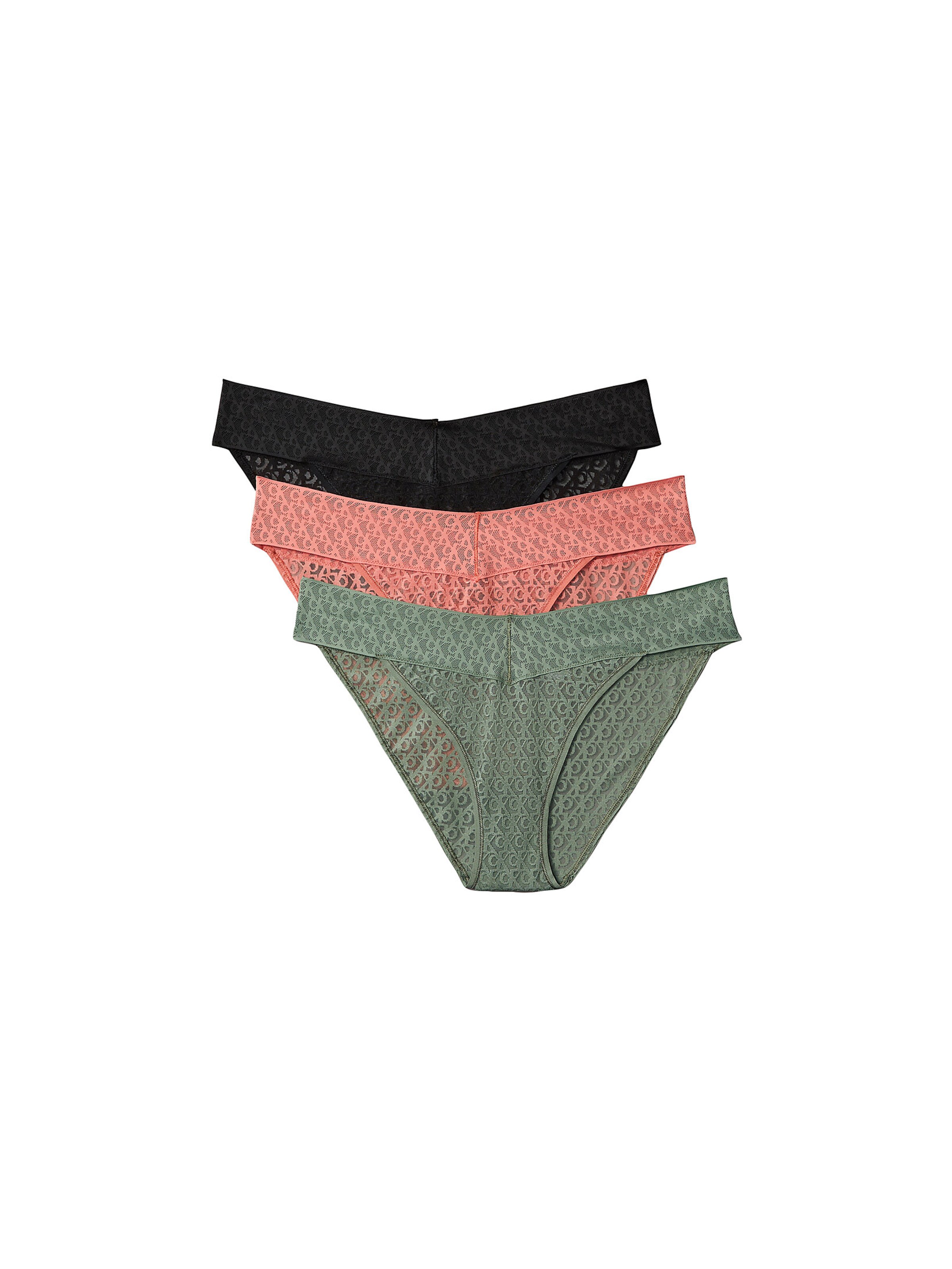 Calvin Klein Underwear Slip in Green / Salmon / Black, Item view