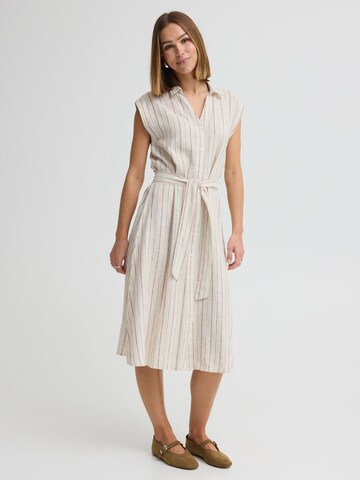 Robe-chemise 'IHLINNO' ICHI en marron : devant