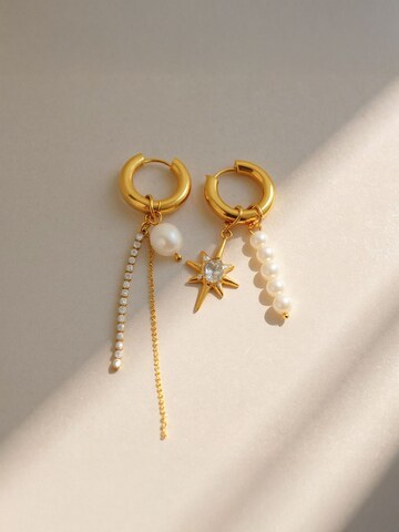 Nemomatheo Earrings 'Stella & Perla' in Gold