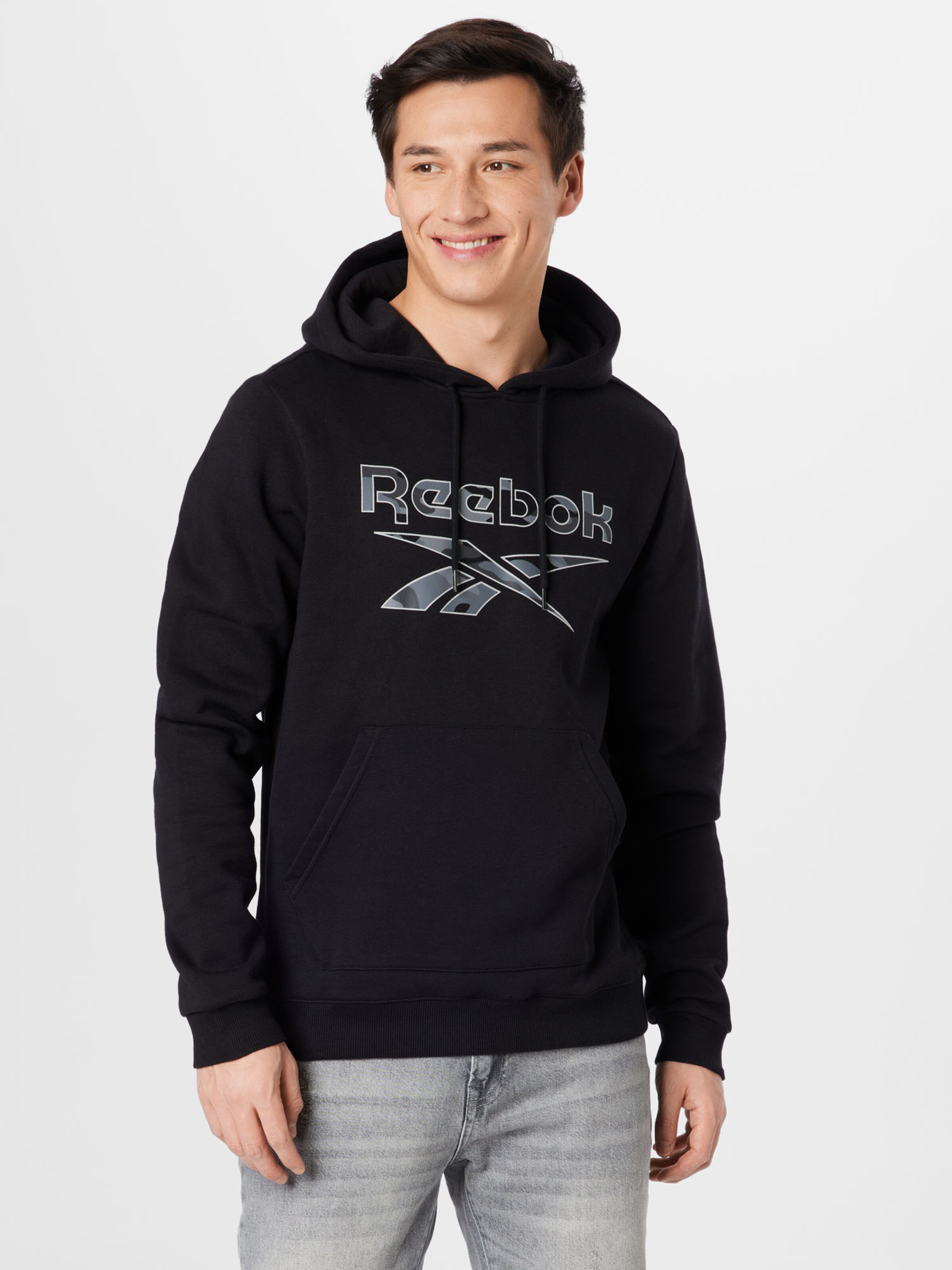 Männer Sportarten Reebok Sport Sportsweatshirt 'Identity' in Schwarz - CZ32123 Männer Sportarten Reebok Sport Sportsweatshirt 'Identity' in Schwarz - CZ32123