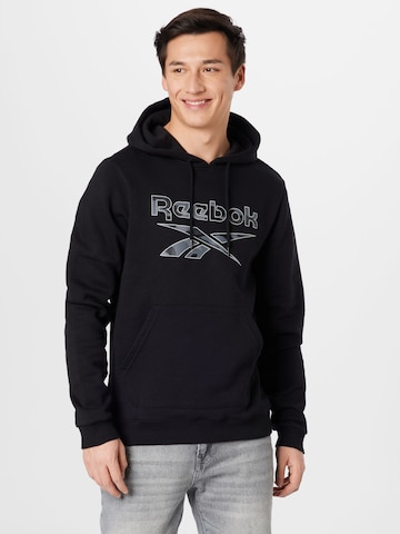 ReebokSportska sweater majica 'Identity' - crna boja: prednji dio