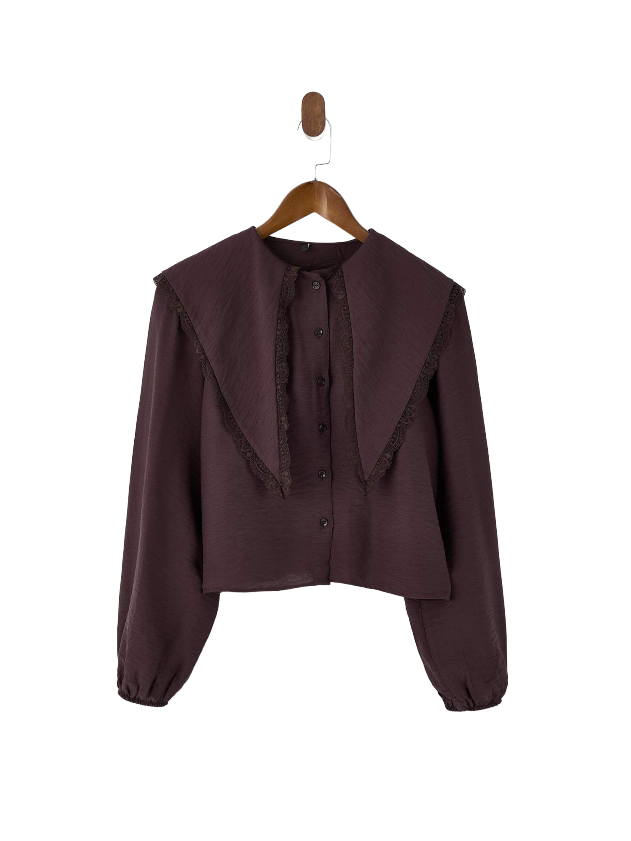 Trendyol Bluza | rjava barva: sprednja stran