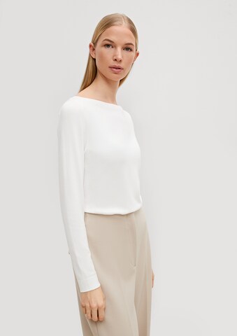 COMMA Sweter w kolorze biały: przód