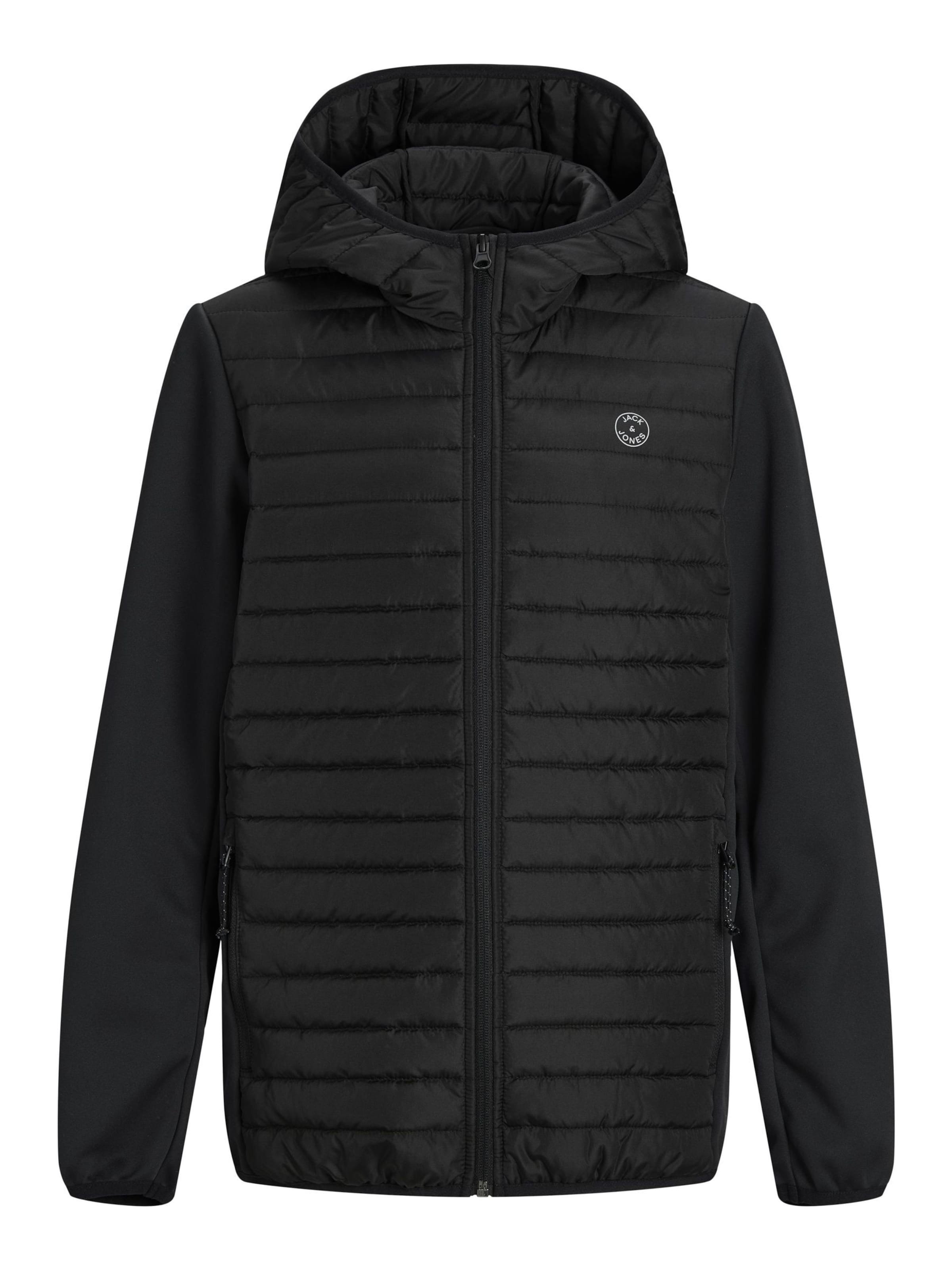 Jack & Jones Junior Between-Season Jacket 'JJEMulti' in Black: front