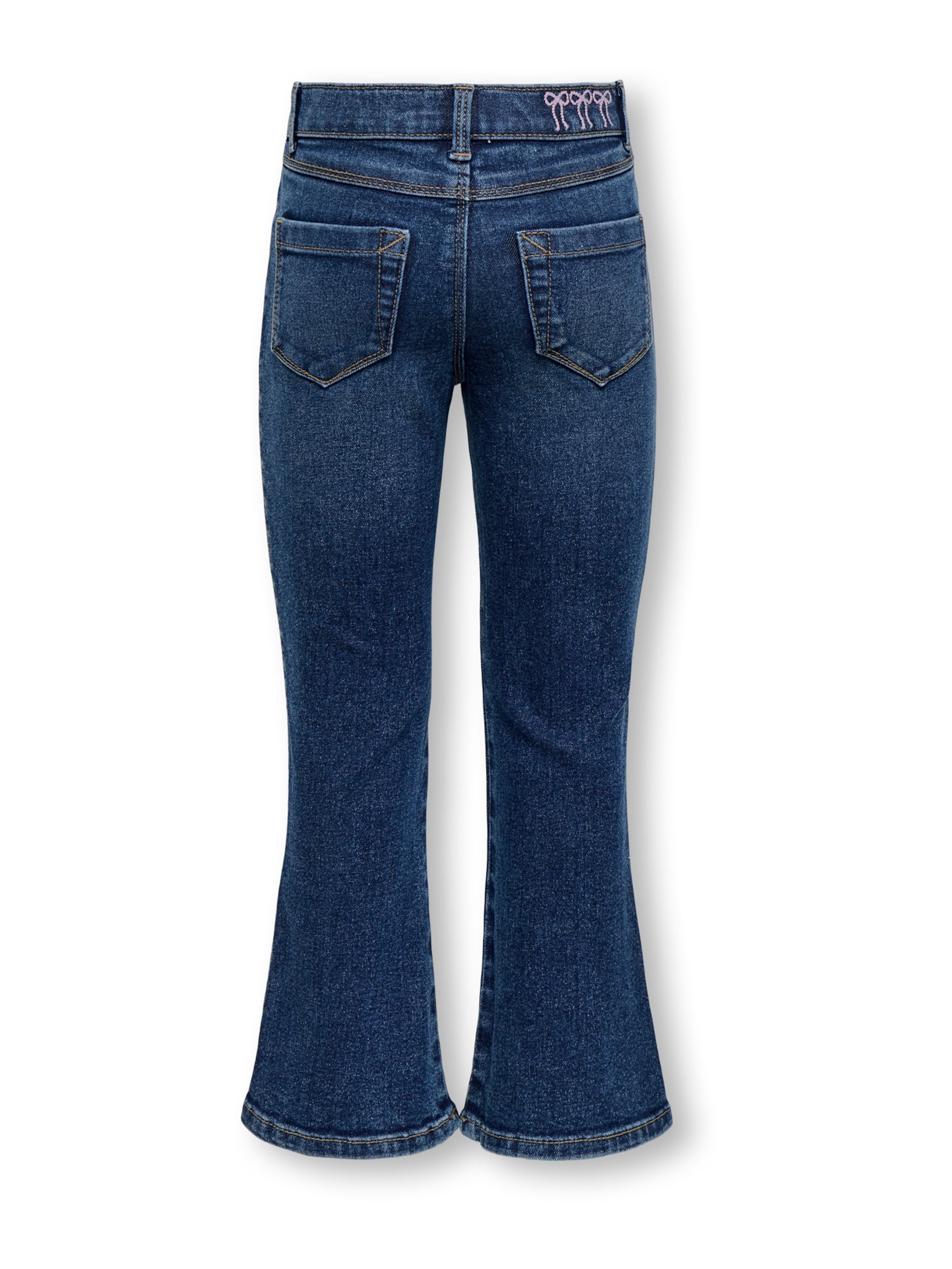 Only Mini Flared Jeans 'KMGBLAIR BOW' in Blauw