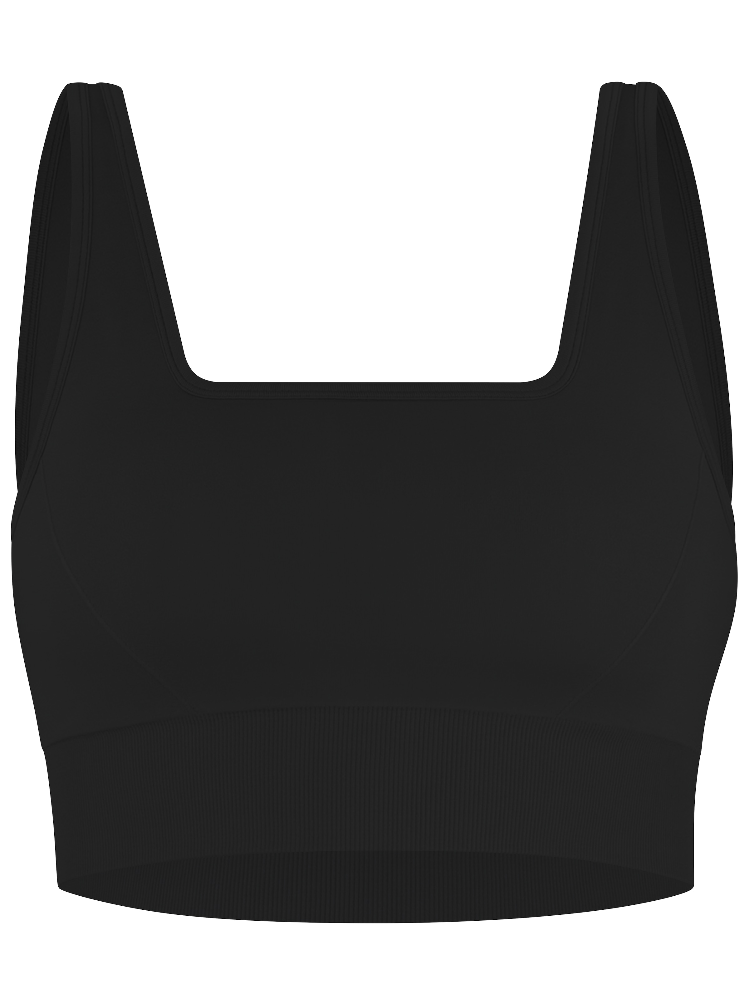 Circle Five Bustier Sport-BH 'Sport-BH - Bra mit medium Support'‌‌‌‌‌ in Schwarz: Vorderseite